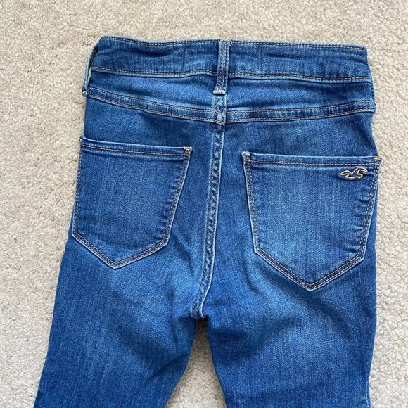Hollister Juniors 00S / 00 Short High-Rise Cuffed Jean Legging Advanced Stretch - Picture 7 of 12
